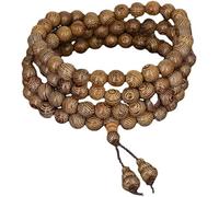 bracelet chapelet, Bracelet multicouche en bois de wengé 8 mm, composé 108 perles, chapelet Bouddha, mala, prière, méditation et yoga for hommes femmes