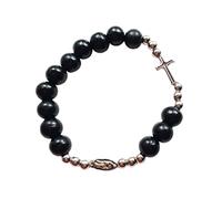 Bracelet chapelet vintage - Perles de prière de méditation extensibles avec design élastique réglable pour homme et femme, bijoux religieux cadeaux pour la pratique spirituelle, le quotidien, le yoga