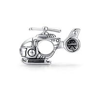 Bracelet Charm Perle Hélicoptère DIY Charme Argent Sterling 925 Convient Pandora Bracelet Collier, Bracelet De Charmes Européen