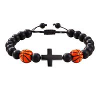 Bracelet chrétien | Bracelet de sport religieux - Bracelet de foi - Chaîne de perles de motivation faite à la main en corde tressée pour anniversaire, Noël, Refer to description, se