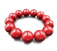 Bracelet cinabre pour hommes et femmes, 18mm, Bracelet Feng Shui cinabre pour la richesse et la Protection, amulette porte-bonheur en argent