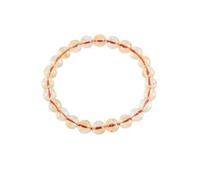 BRACELET CITRINE NATURELLE VERITABLE - Perles Non Teintées - Succès et Prospérité