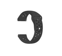 Bracelet classique Huawei Watch 3 Pro avec silicone perforé bicolore, noir | Couleur: Noir Noir