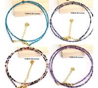 Bracelet/Collier en Agate et Grenat Miniature de 2-3 MM pour Femmes avec Accessoires, Bijoux de Luxe pour Fête/Mariage, Cadeau de Luxe