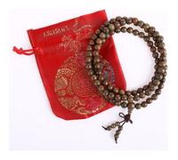 Bracelet-Collier Mala Bouddhiste - 108 Perles 8Mm Santal