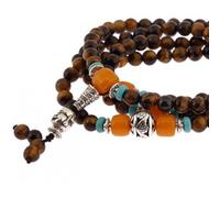 Bracelet-collier mala - oeil de tigre
