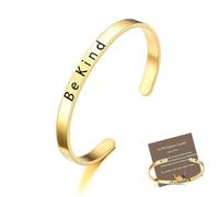 Bracelet coloré de motivation « Remember Who The F You Are » - En acier inoxydable - Message inspirant - Bracelet manchette tendance - Ouverture personnalisée - Bracelet réglable - Cadeau pour femme