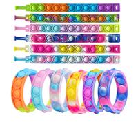 Bracelet Coloré En Silicone Pour Enfants, Pour Autisme, Pour L'Anxiété Sensorielle, Bulle Simple, Fossette, Jouet Anti-Stress