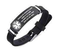 Bracelet commémoratif personnalisé avec photo et nom gravés - Bracelet d'identification en silicone personnalisé - Cadeau de condoléances pour mère, père, mari, Saint-Valentin ou perte d'un être cher