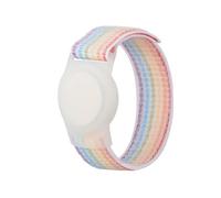 Bracelet compatible avec Apple AirTag, étui de protection pour traqueur GPS Air Tag avec bracelet en nylon, bracelet de montre réglable anti-perte pour tout-petits, enfants et personnes âgées (mixte)