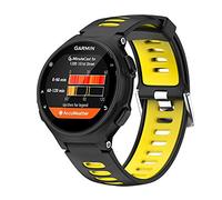 Bracelet Compatible avec forerunner 735XT Réglables Replacement Band pour for garmin forerunner 735XT，630，620，235，230，220 Wristband Bracelet de montres(Noir + jaune).