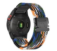 Bracelet Compatible avec Garmin Fenix 8 47mm/7/6/6 Pro/5/5 Plus, 22mm Tissu élastique Sport Nylon Bracelet pour Forerunner 935/945/Instinct 2/Approach S60/S62