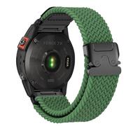 Bracelet Compatible avec Garmin Fenix 8 51mm/7X/6X/6X Pro/5X/5X Plus/3/3 HR, 26mm Tissu élastique Sport Nylon Bracelet pour Fenix 3 Sapphire/7X Sapphire Solar/D2 Delta PX