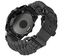 Bracelet compatible avec Garmin, Paracord 550 militaire robuste bracelet de montre à fermeture rapide pour Garmin Fenix 5 /Fenix 6/Forerunner/Approach/MARQ/quatix bracelet de remplacement pour hommes