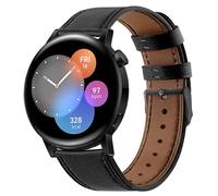 Bracelet Compatible avec Huawei Watch GT 3/GT 2 42mm Cuir Bracelets de Remplacement pour Samsung Galaxy Watch 7 6 5 4 44mm 40mm/5 Pro 45mm, 20mm Bracelet Montre+Boucle Noire pour Femme Homme