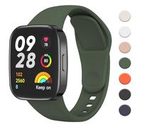 Bracelet Compatible avec la Xiaomi Redmi Watch 3 Femmes Hommes,Bracelet de Remplacement en Silicone Souple pour Xiaomi Redmi Watch 3 Bracelets (Vert)