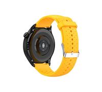 Bracelet compatible avec Polar Vantage V3/Vantage M2/Vantage M/Grit X Pro/Grit X Bracelets de rechange étanche en silicone (jaune)