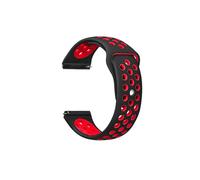 Bracelet compatible Colmi C61 avec trous, silicone bicolore, bordeaux | Couleur: Bourgogne Bourgogne