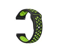 Bracelet compatible Honor Watch GS 3i, silicone bicolore perforé, vert | Couleur: Bleu Bleu