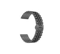Bracelet Compatible Xiaomi Heyplus W2100 Acier Inoxydable KRD36 22mm | Couleur: Noir Noir