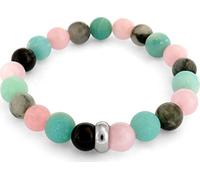 Bracelet composé de quartz rose, amazonite et labradorite MINK10/17