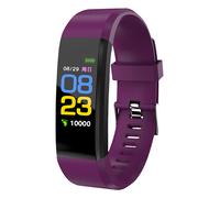 Bracelet connecté 115Plus avec écran couleur, suivi de la fréquence cardiaque et de l'activité physique (violet)