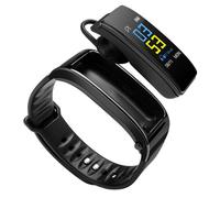 Bracelet connecté 2 en 1 avec casque Bluetooth, montre étanche et écouteurs sans fil