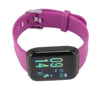 Bracelet connecté étanche IP65 violet avec suivi du sommeil et de l'activité