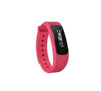 Bracelet Connecté Etanche IP67 Suivi Sportif Cardio Tension Sommeil Notifications Rouge