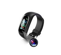 Bracelet Connecté FHD 1080P Vidéosurveillance Suivi Sportif Calories Alarmes + SD 64Go