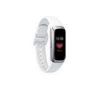 Bracelet connecté Galaxy Fit boitier Argent - AMOLED - Bracelet Blanc