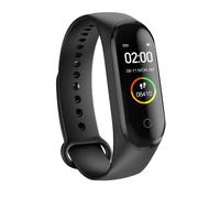 Bracelet Connecté M4, éTanche, Sport, FréQuence Cardiaque, Surveillance De La Santé, Fitness, Noir, Pour La Course à Pied