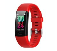Bracelet Connecté Multifonction Écran Couleur Suivi Santé Sommeil Compatibilité iOS Android Rouge YONIS