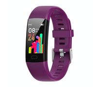 Bracelet Connecté Multifonction Écran Couleur Suivi Santé Sommeil Compatibilité iOS Android Violet YONIS