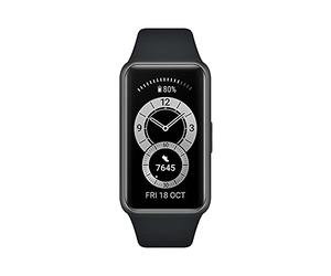 Bracelet connecté pour Huawei Band 6 - Moniteur de fréquence Cardiaque - Bluetooth 5.0 - Surveillance du Sommeil - Étanche - pour Homme et Femme - Noir