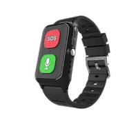 Bracelet connecté senior avec GPS, cardiofréquencemètre et notifications push - Montre de suivi intégrée