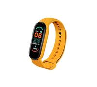 Bracelet Connecté Sportif: Suivi Cardiaque Sommeil Rappel Sédentarité Charge Magnétique Jaune Yonis