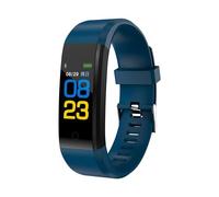Bracelet Connecté Sportif Suivi Fitness Pression Artérielle Sommeil Gps Waterproof Bleu Foncé Yonis