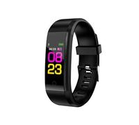 Bracelet Connecté Sportif Suivi Fitness Pression Artérielle Sommeil GPS Waterproof Noir YONIS