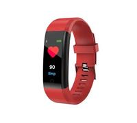 Bracelet Connecté Sportif Suivi Fitness Pression Artérielle Sommeil GPS Waterproof Rouge