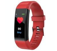 Bracelet Connecté Sportif Suivi Fitness Pression Artérielle Sommeil Gps Waterproof Rouge Yonis