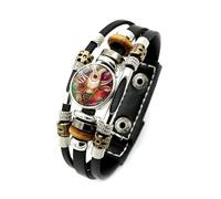 Bracelet Constellation Lumineux, Bracelet Tressé Multicouche Noir Signes Du Zodiaque Pour Hommes Femmes, Symbole D'Astrologie 12 Constellation Capricorne, Gémeaux, Bracelet Lion Bijoux, Taureau, 20