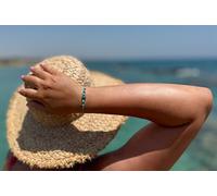 Bracelet cordon avec amazonite et apatite HE11R3RG-LB