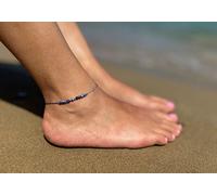 Bracelet cordon avec perles de lazurite HE23N3S-BL.