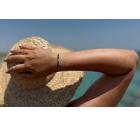 Bracelet cordon avec perles de lazurite HE23R3S-BL.
