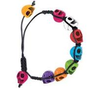 bracelet crânes colorés jour des morts mexicain - amscan 394459-55 Multicolore G