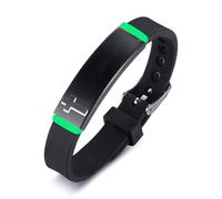 Bracelet croix 3D en silicone lumineux, bracelet personnalisé avec croix du Christ dans le noir, bracelet de foi chrétienne, gravure inspirante chrétienne, cadeau de baptême de Pâques, Silicone Acier