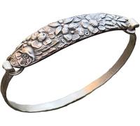 Bracelet cuillère fait à la main : taille réglable, bracelet antique vintage commémoratif pour femme, bijou cuillère unique, bijoux de couleur unie à motifs personnalisés, cadeaux pour femme, taille