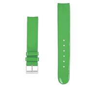 bracelet cuir plat pour montre akteo 16mm vert