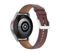 Bracelet en Cuir Véritable pour Galaxy Watch 4 et Watch 3 41mm / Active 2 / Huawei Watch GT 3 et GT 2 42mm - Marron